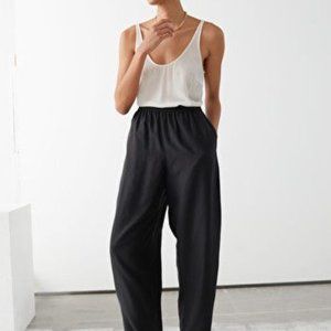 NWT & Other Stories Ivory/Cream Mulberry Silk Crepe Top size US 2